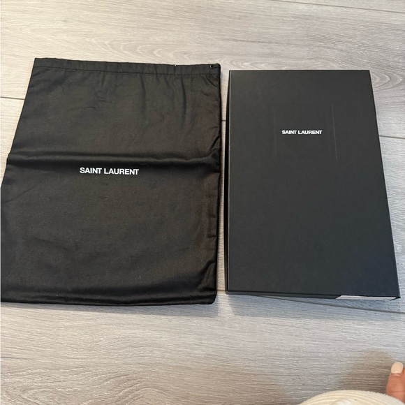 YSL black leather clutch - Picture 9 of 9